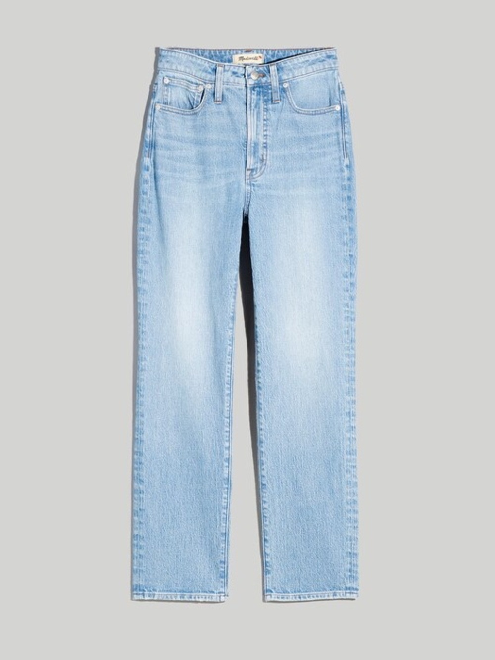Madewell Tall Straight Leg Jeans 27T Light Wash High Rise Vintage Fit